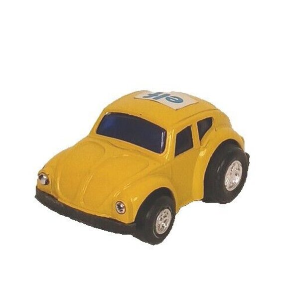Nomura Volkswagon Beetle Pocket Dash VW PullBack Tested Yellow Vintage Hong Kong